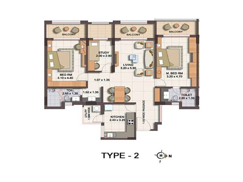 Mathias Ocean Park Residency Floor Plan