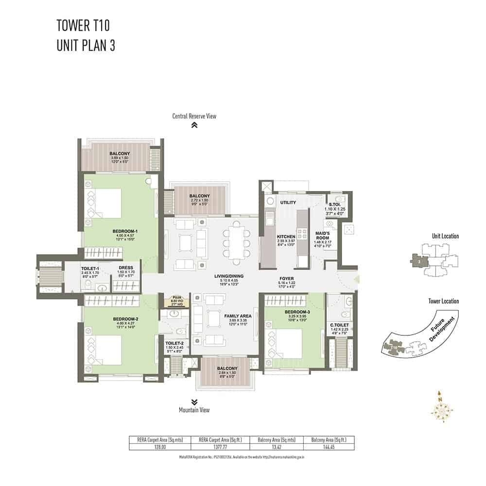 Raheja Belvedere Floor Plan