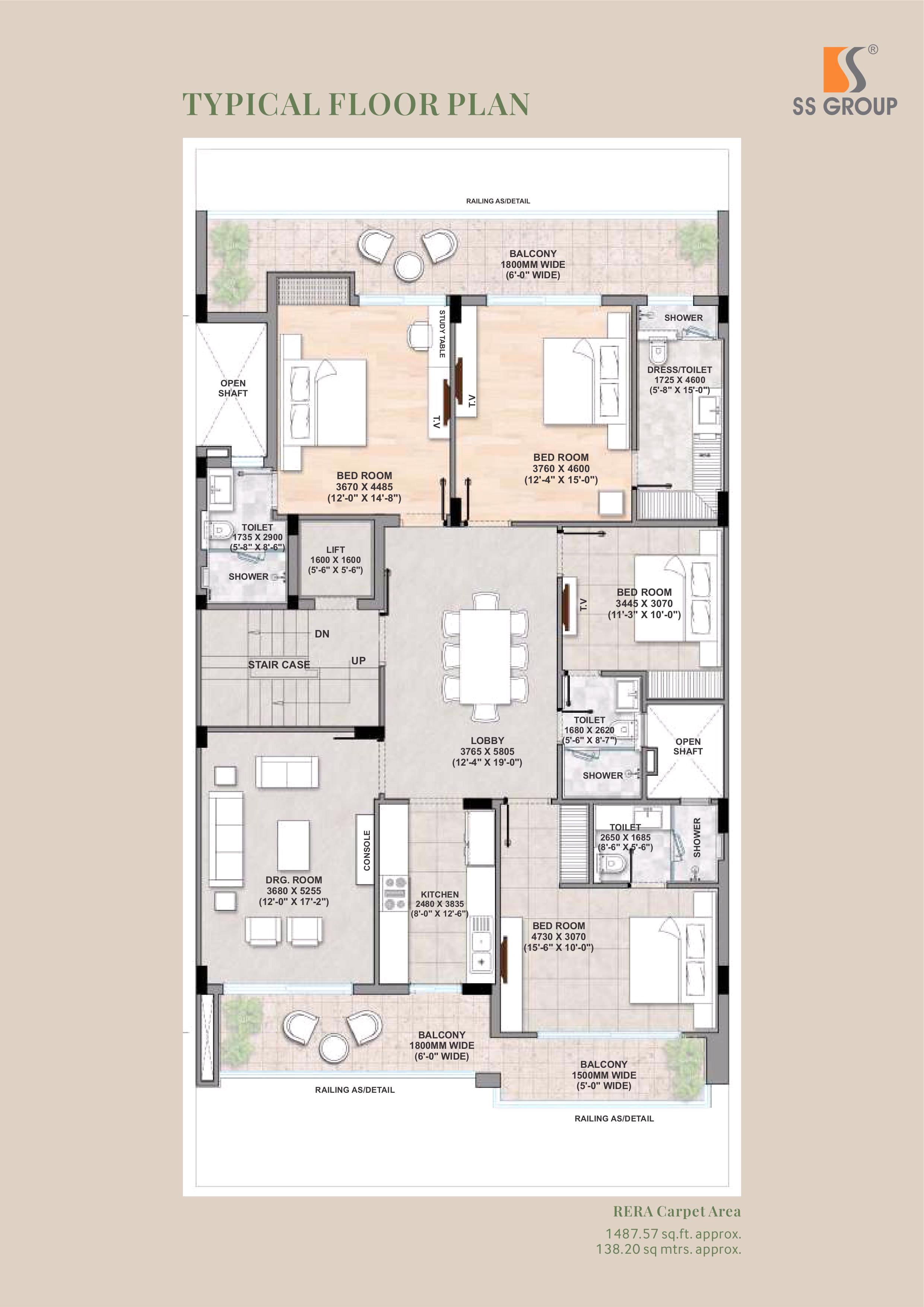 SS Linden Floors Floor Plan