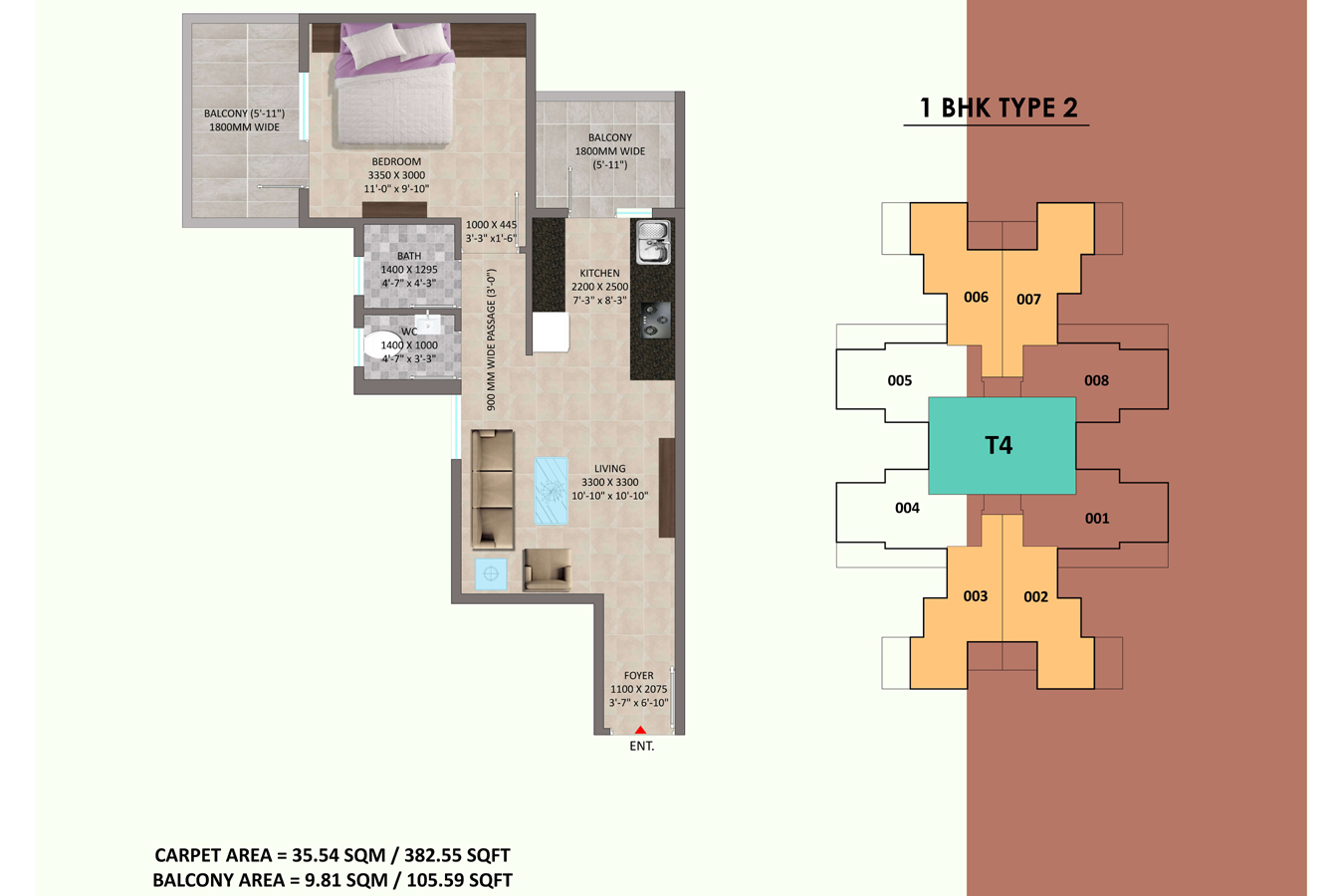 Pareena Rama Homes Floor Plan