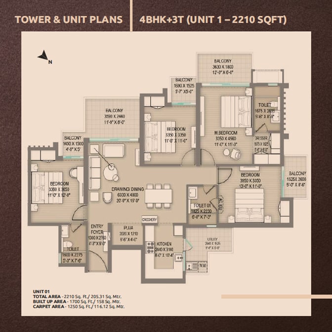 Arihant One Floor Plan