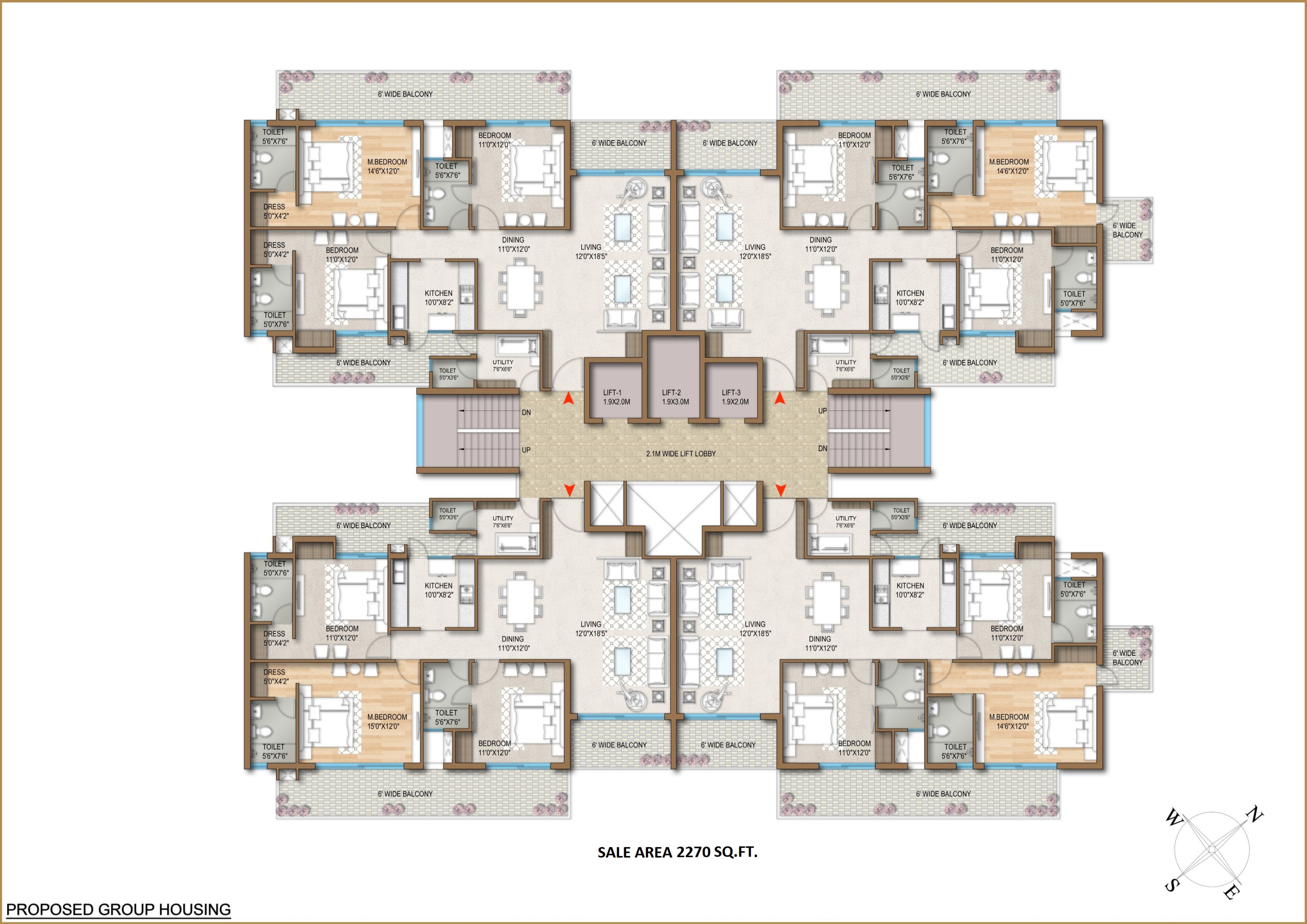 Ameya Sapphire Residences Floor Plan
