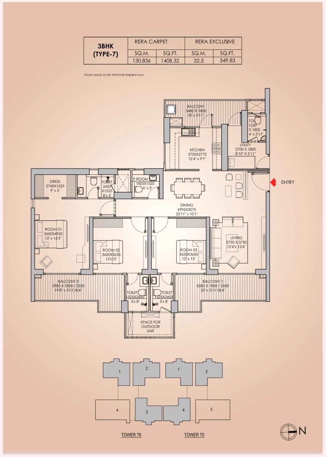 Godrej Aristocrat Floor Plan