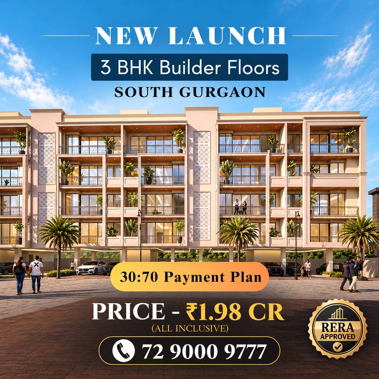 3 BHK Luxury Floors Offer