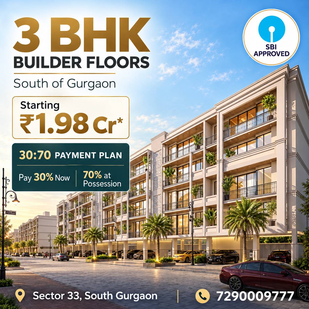 3 BHK Luxury Floors Image