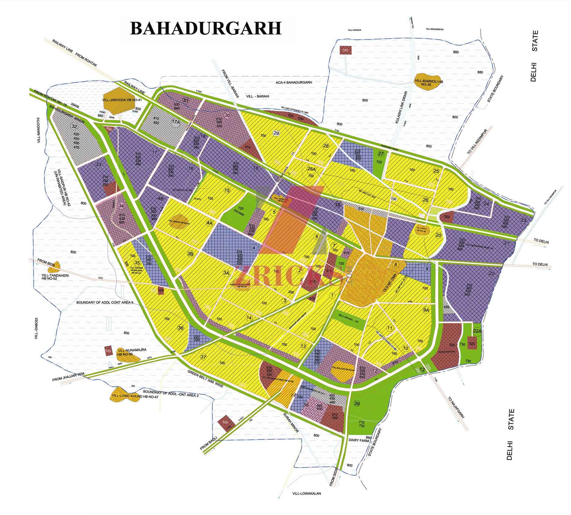 Bahadurgarh Master Plan