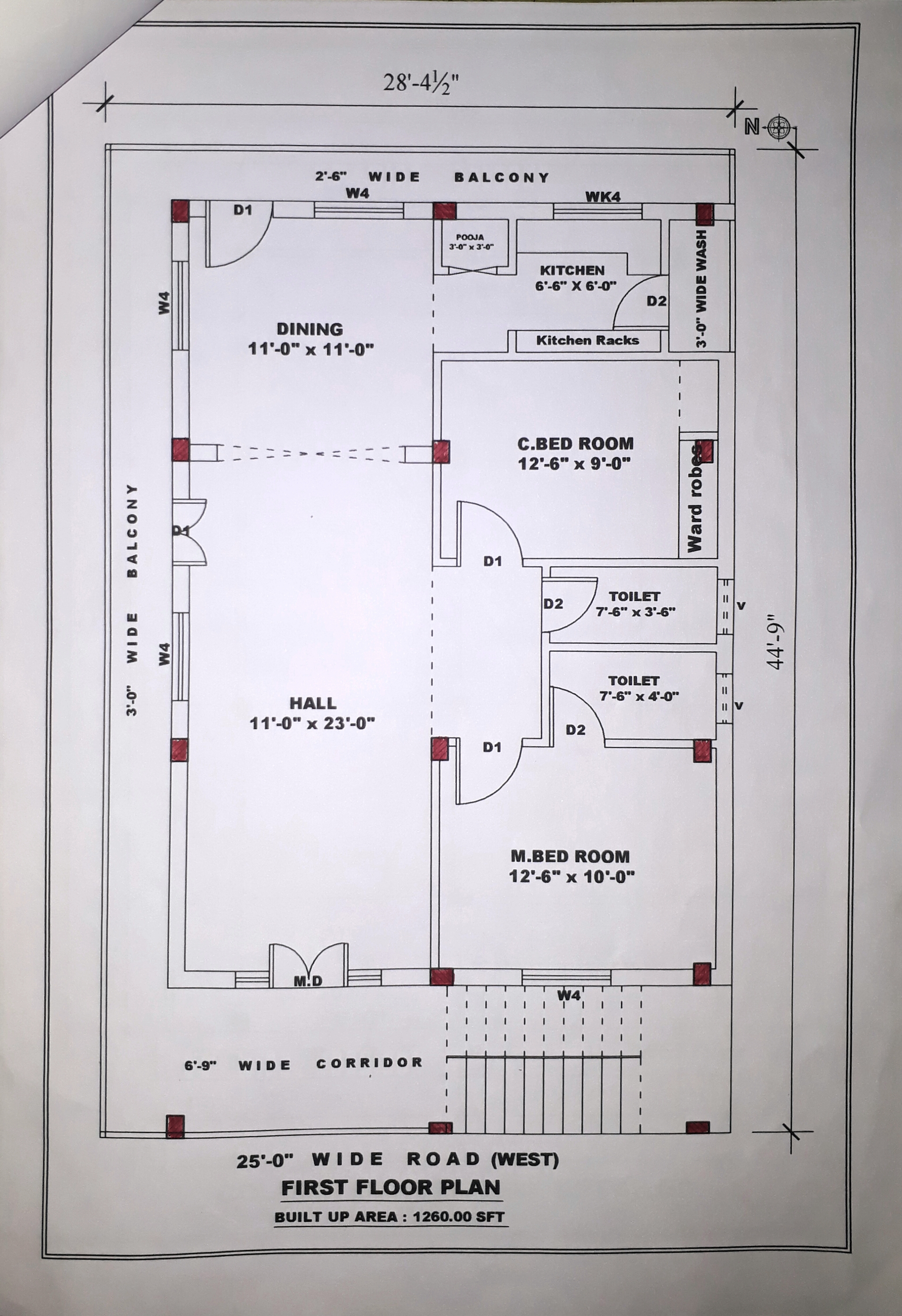 3 Bhk Floor Plans  Independent  House 