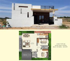  1 BHK  Villa for sale in Bagalur Nellur Road Bangalore
