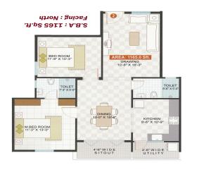  2 BHK  Apartment for sale in kasturi nivasa Bangalore