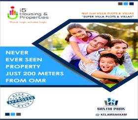    Residential Plot for sale in shanthi  park in omr kalavakkam Chennai