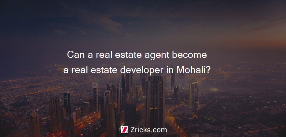 Can a real estate agent become a real estate developer in Mohali?