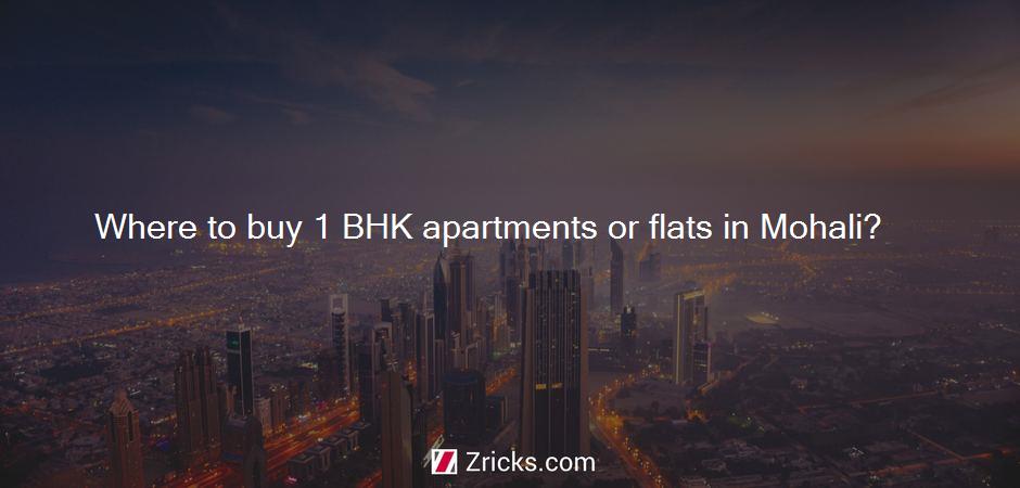 Where to buy 1 BHK apartments or flats in Mohali?