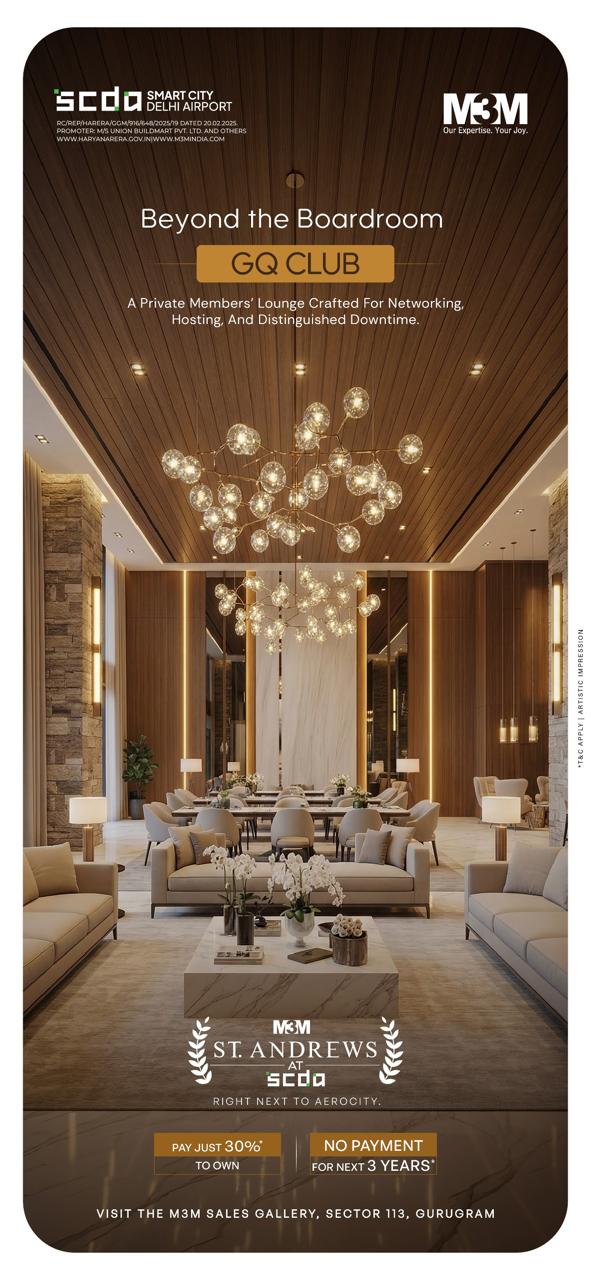 Join the GQ Club at M3M St. Andrews! || Explore M3M St. Andrews' Luxurious GQ Club || Discover M3M's Exclusive GQ Club in Gurugram Update