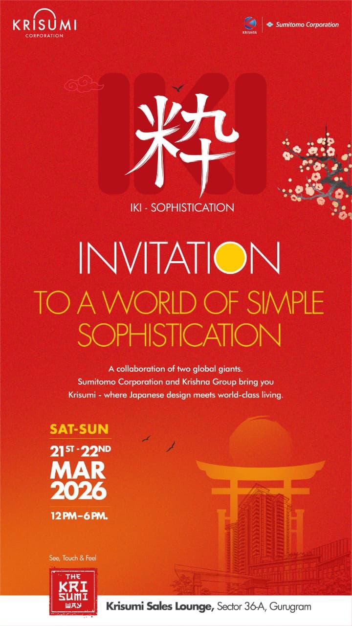 Join Us at Krisumi Event in Gurugram || Experience Japanese Design Elegance || Invitation to Krisumi Sales Lounge Update