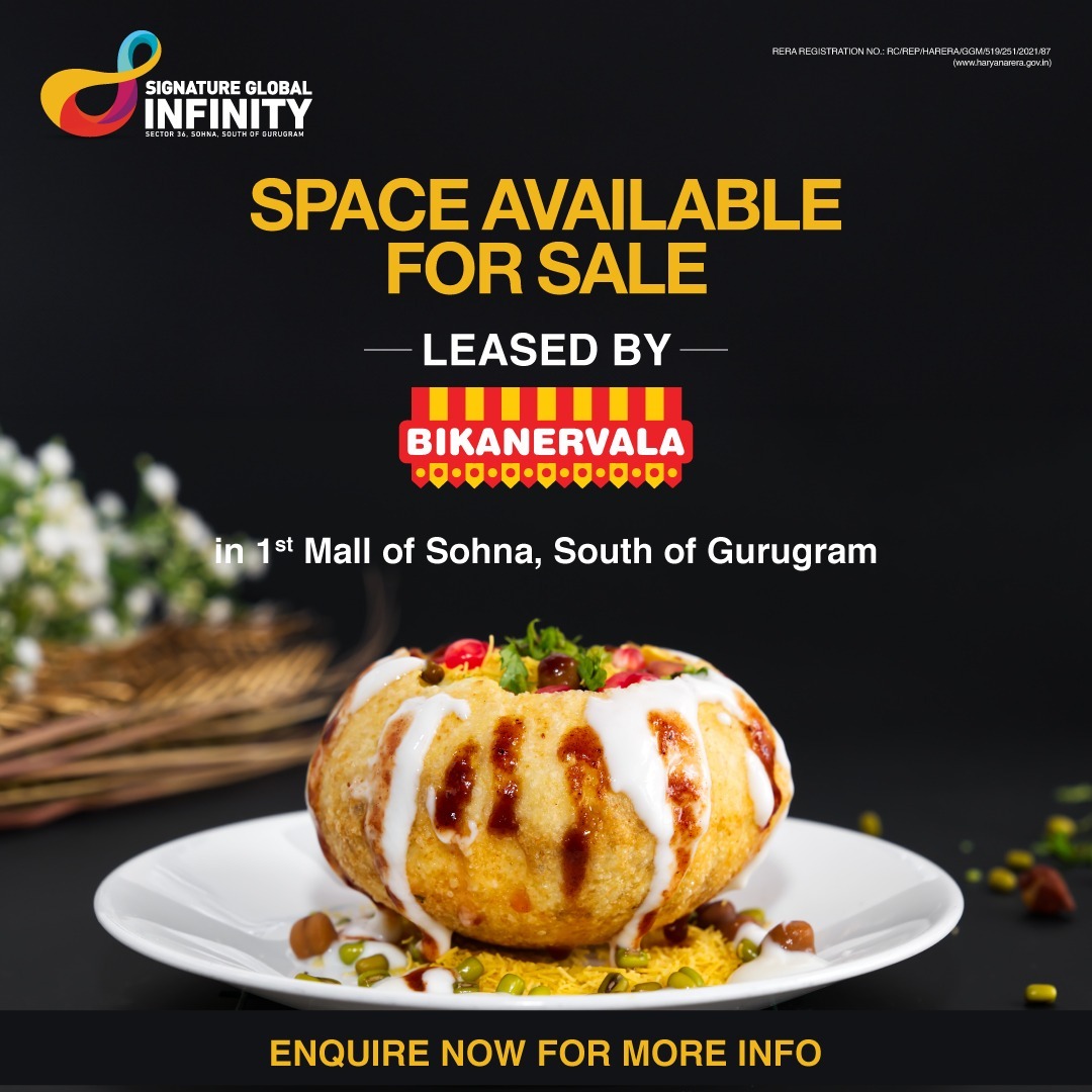 Signature Global Infinity: Commercial Spaces for Culinary Ventures in Sohna, South of Gurugram Update