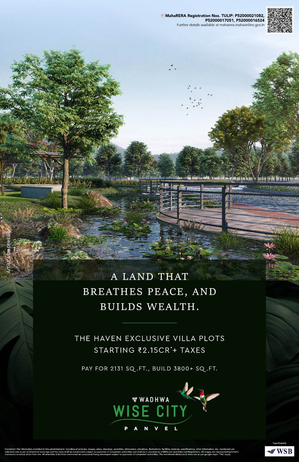 Discover Wadhwa Wise City, Panvel: Villa Plots from ₹2.15Cr* Update