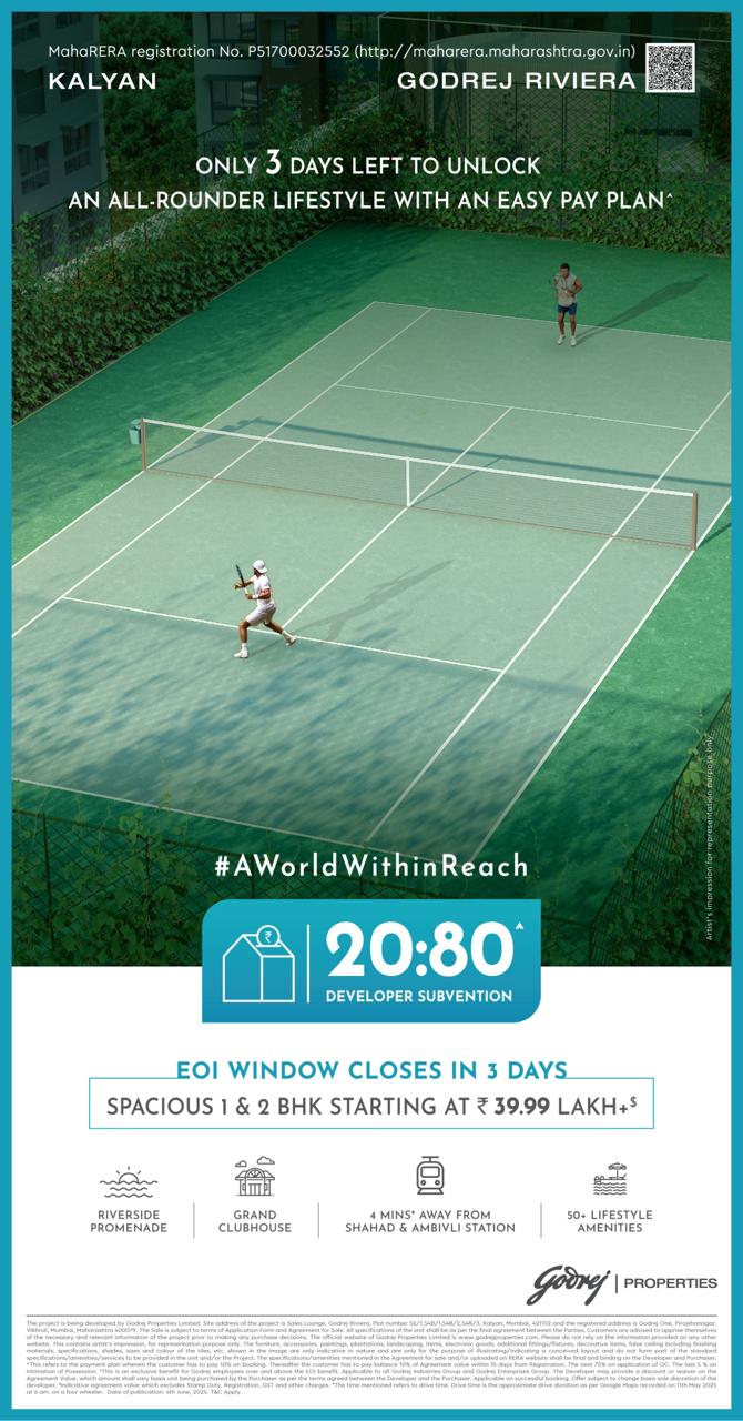 Discover Godrej Riviera in Kalyan - Prices Start at ₹39.99 Lakh Update