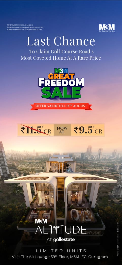 Last Chance for M3M Altitude at Golfestates, Now at ₹9.5 Cr Update