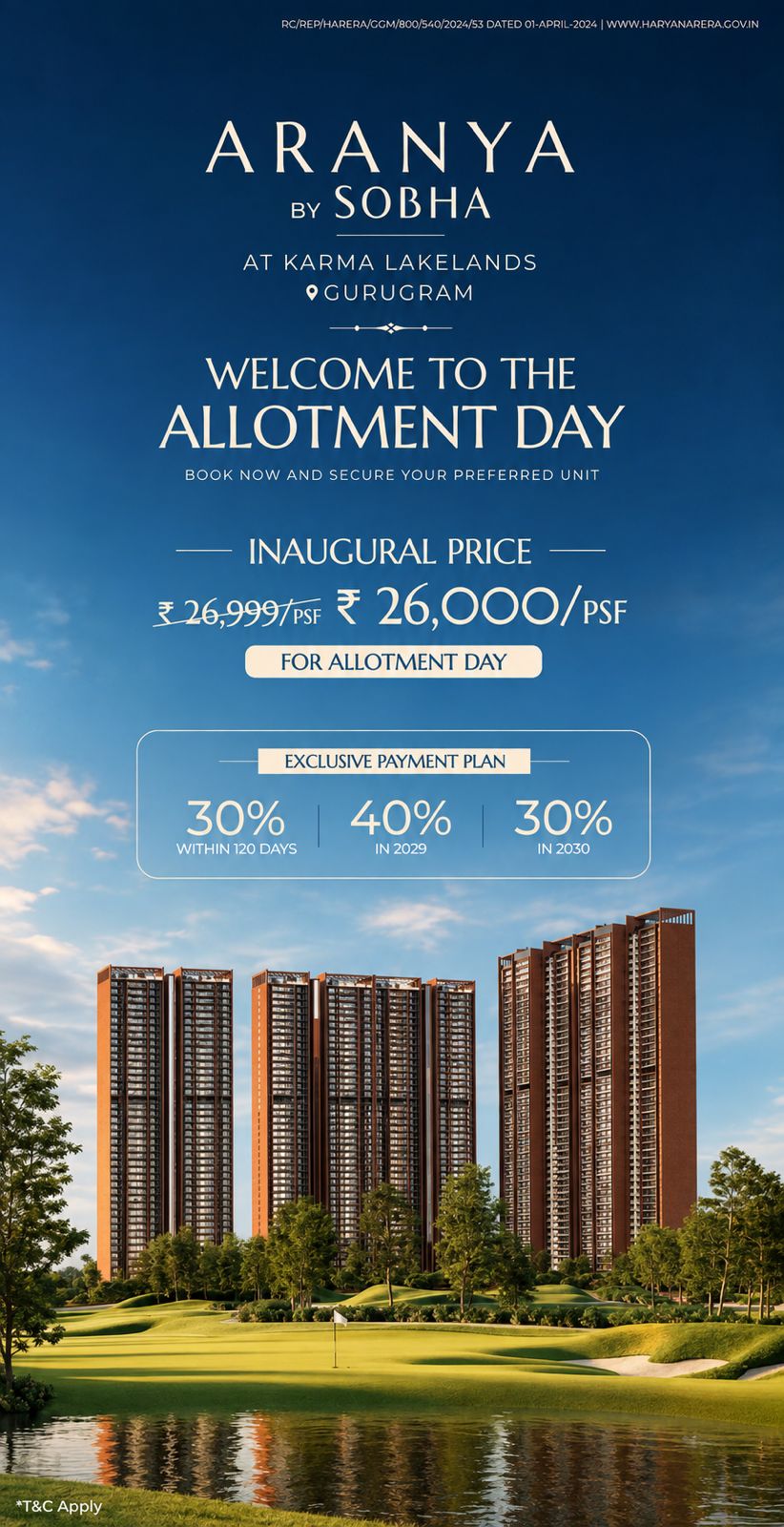 Secure Your Spot on Allotment Day at Aranya || Book Now for Exclusive Allotment Pricing || Don't Miss the Allotment Day Offer at Aranya Update