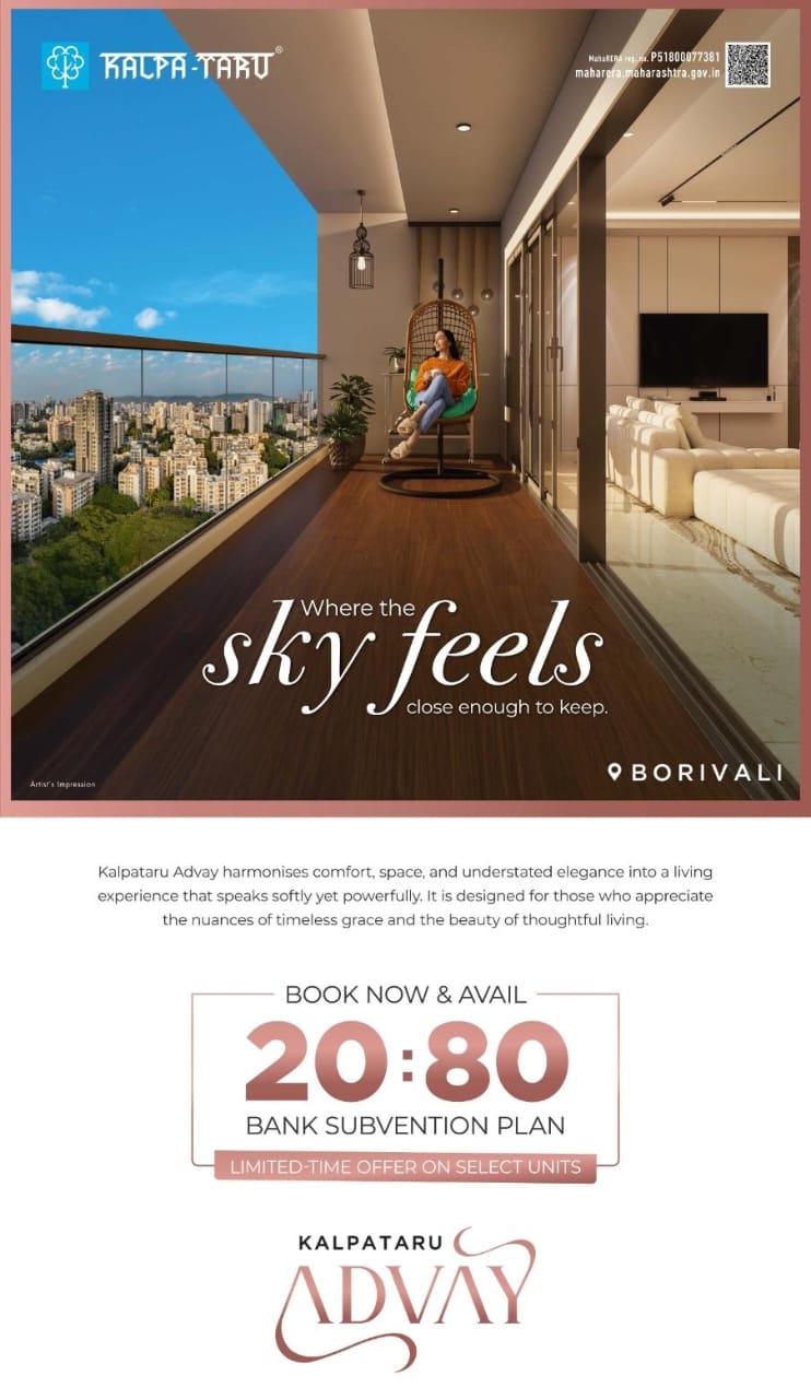 Discover Luxury at Kalpataru Advay in Borivali, Limited-Time Bank Subvention Plan 20:80! Update