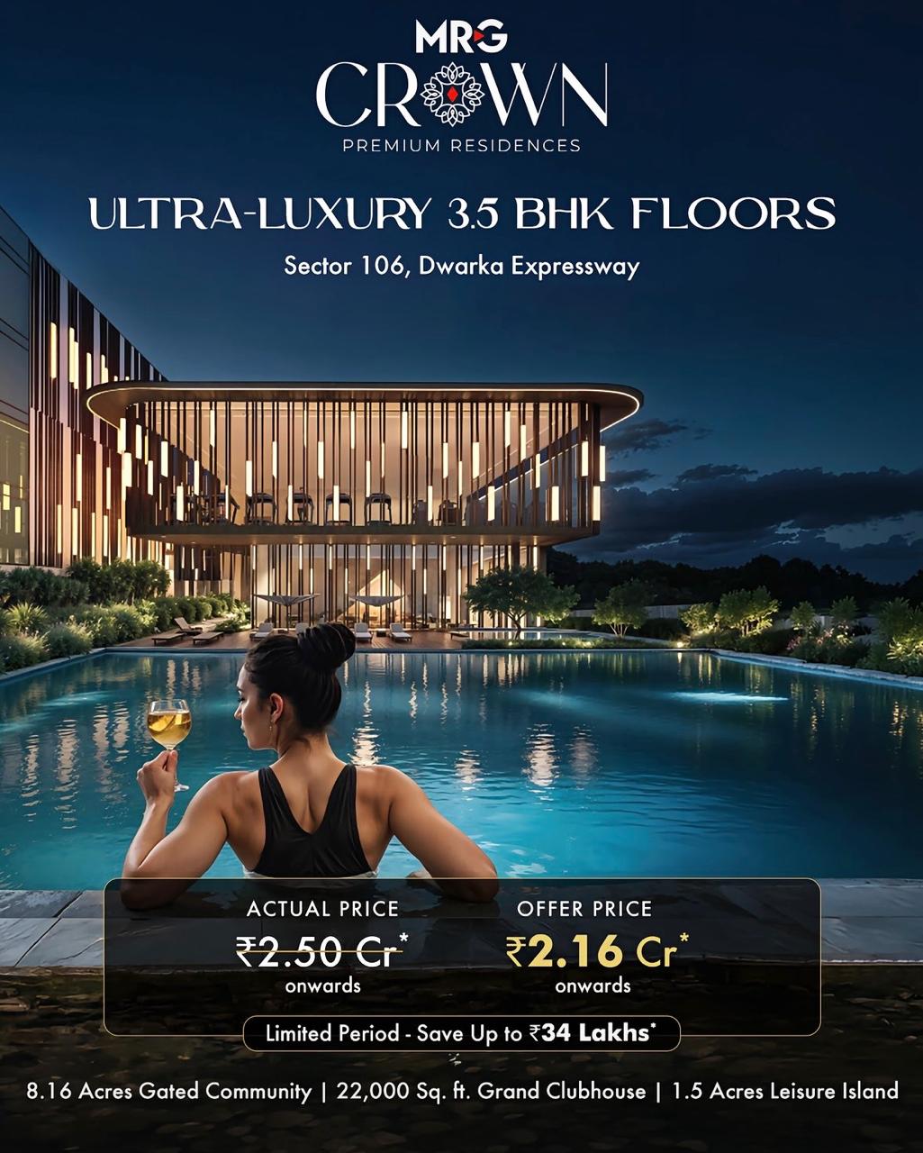 Save ₹34 Lakhs on Ultra-Luxury 3.5 BHK Floors || Limited Time Offer on MRG Crown || Spacious Homes at Unbelievable Prices Update