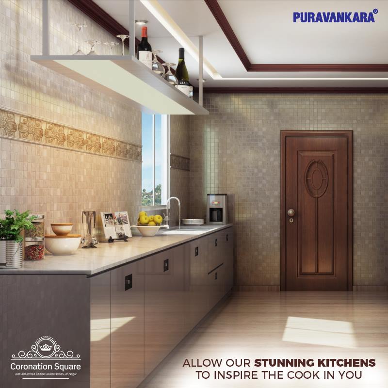 Lavish kitchens intricately designed for elite you only at Purva Coronation Square Update