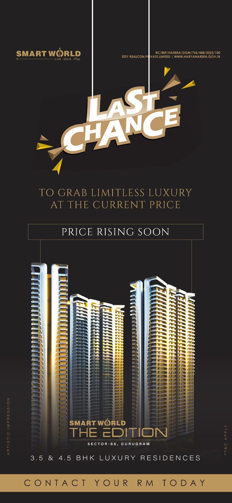 Seize the Moment at SmartWorld The Edition in Sector-66, Gurugram: Luxury's Last Call at Current Prices Update