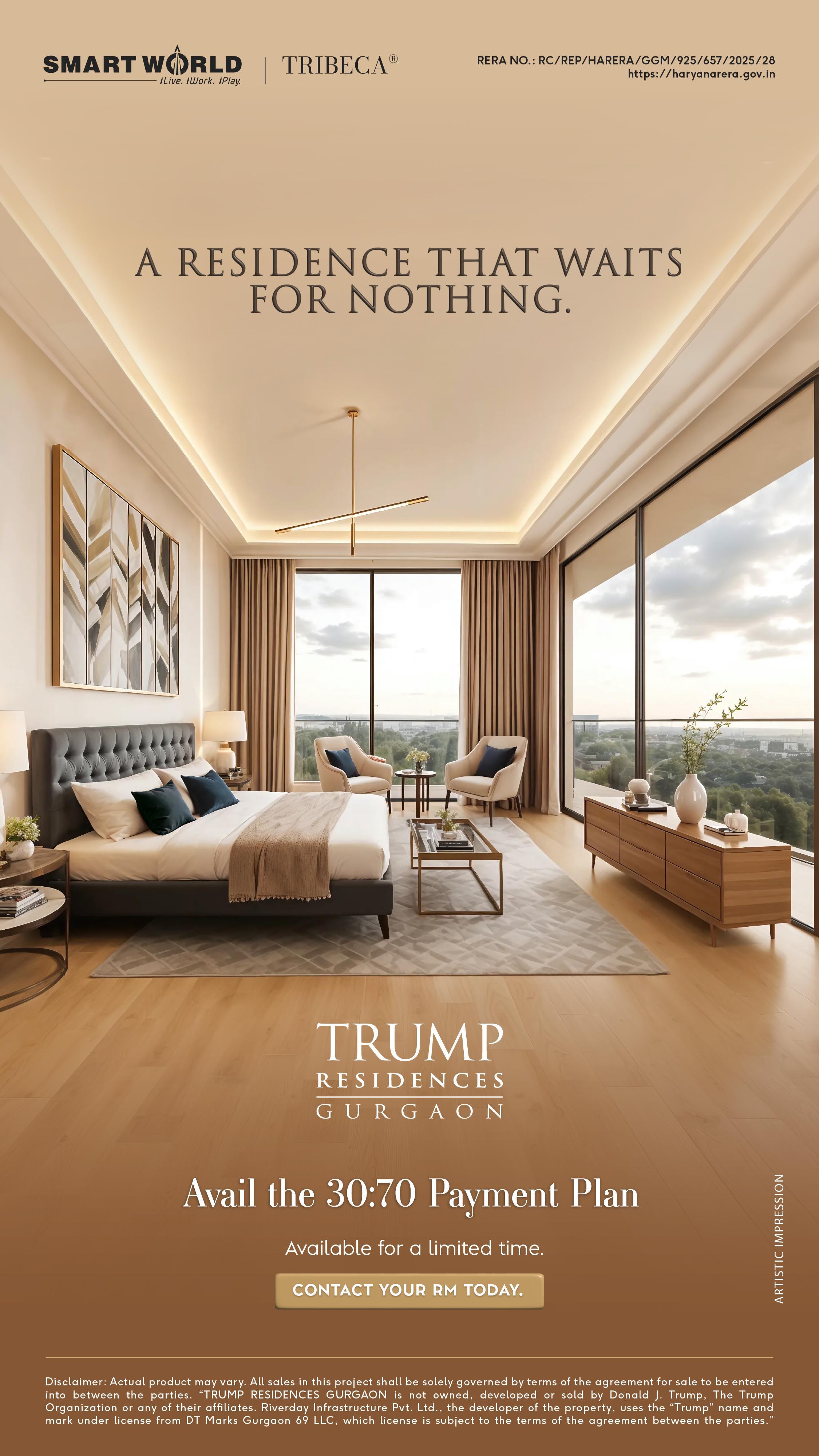 Unlock Iconic Living with 30:70 Payment Plan || Limited Time Offer at Trump Residences || Avail Exclusive Payment Plan Today Update