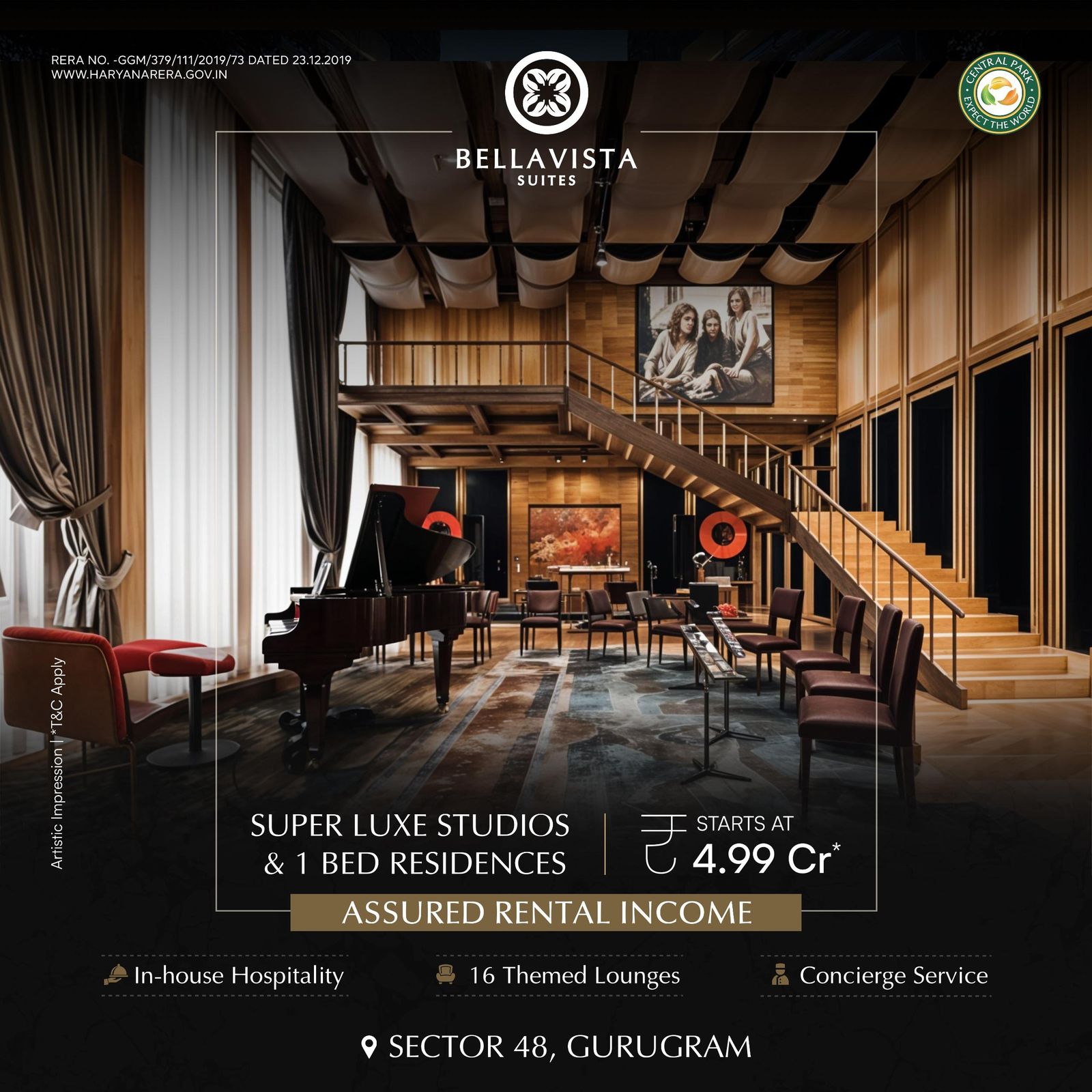 Discover Luxury Living at Bellavista Suites, Starting at ₹4.99 Cr, Sector 48, Gurugram Update