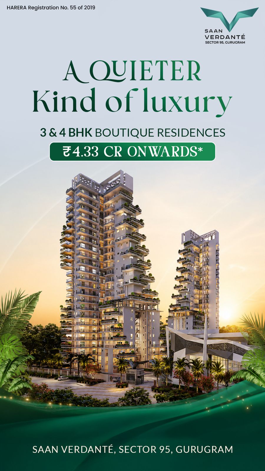 Discover Luxury at Saan Verdanté || Explore 3 & 4 BHK Residences || Starting ₹4.33 Cr at Saan Verdanté Update