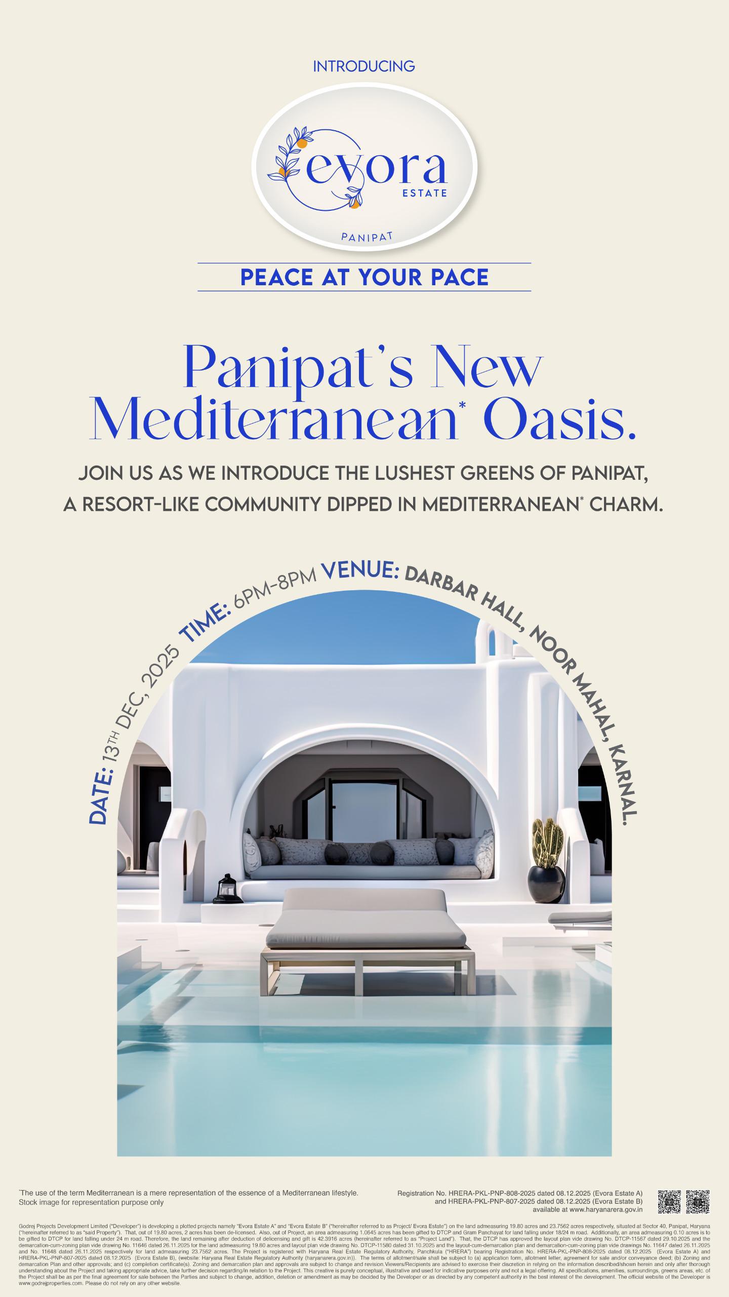 Discover Evora Estate in Panipat - A Mediterranean Oasis by Godrej Properties Update