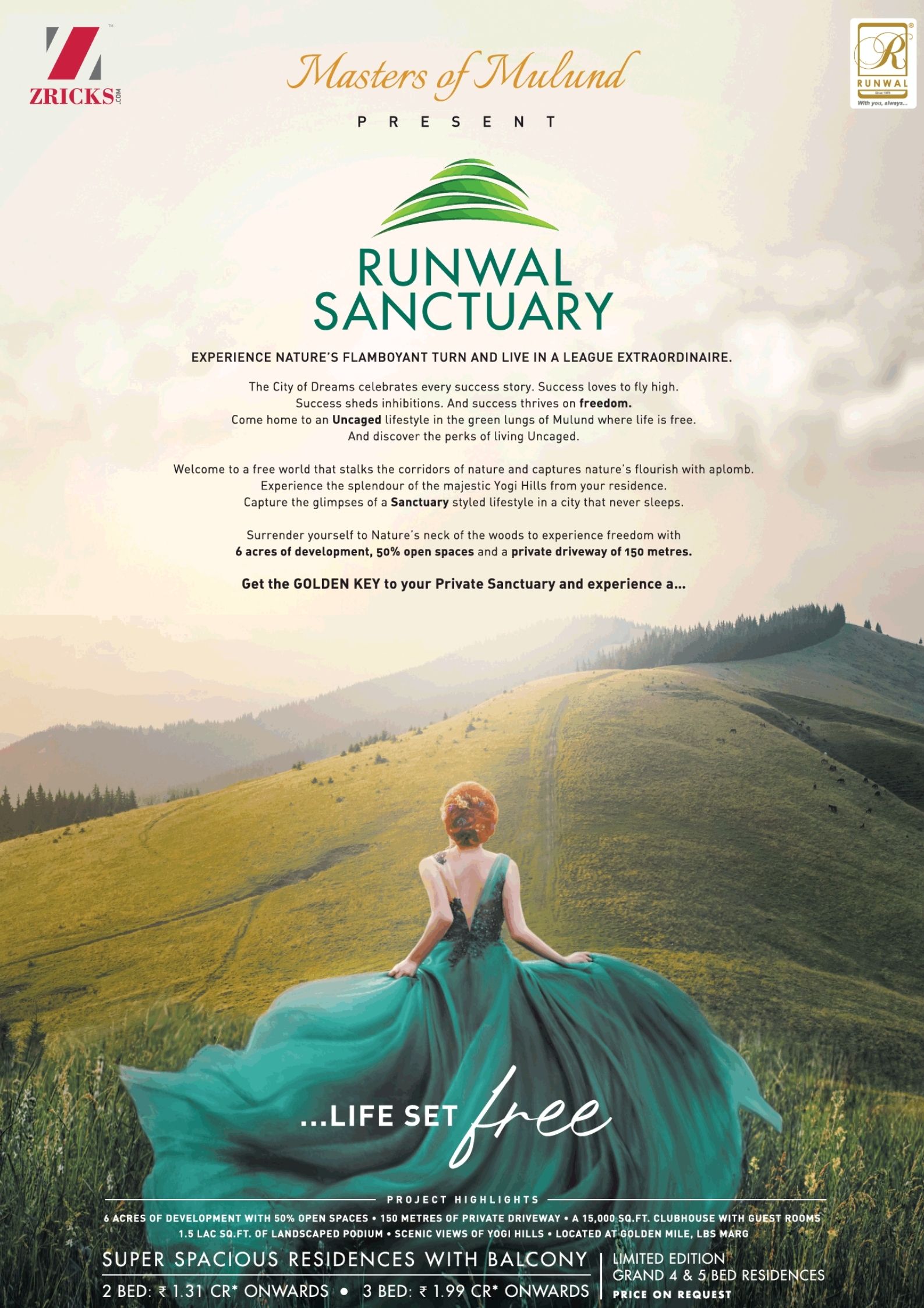 Limited Edition Grand 4 & 5 Bed Residences at Runwal  Sanctuary Mulund, Mumbai Update