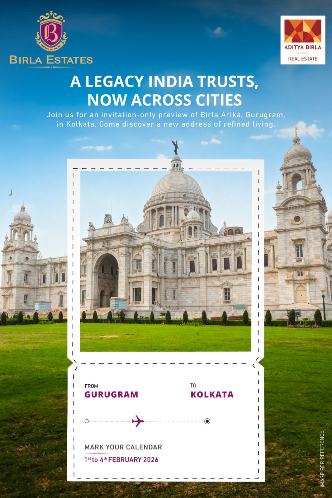 Join Us for the Birla Arika Preview, Luxurious 4BHK Residences in Sec 31, Gurgaon, 1st-4th Feb Update