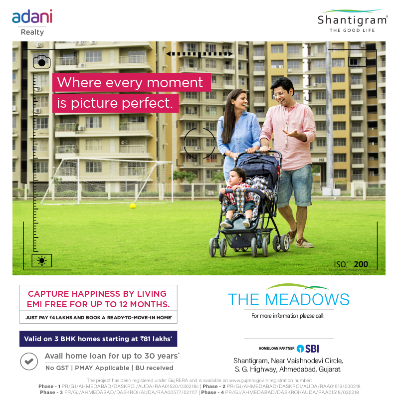 Book just pay Rs 4 lakhs ready to move in home at Adani Shantigram Meadows, Ahmedabad Update