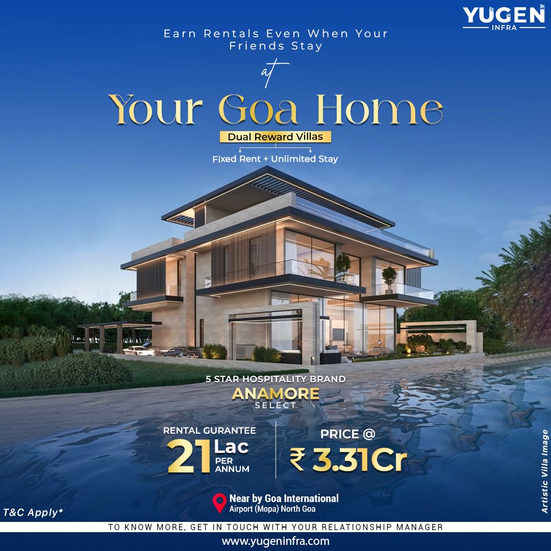 Invest in Your Goa Home with Dual Reward Villas by Yugen Infra at ₹3.31Cr Update