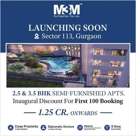 Launching soon at M3M Capital in Sector 113, Gurgaon Update