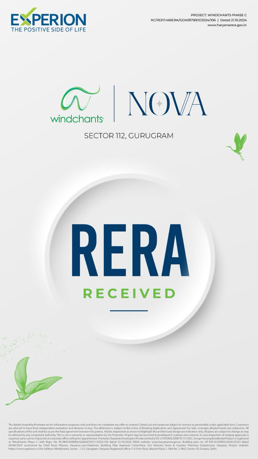 Discover Experion Windchants Nova in Sector 112, Gurugram! Update