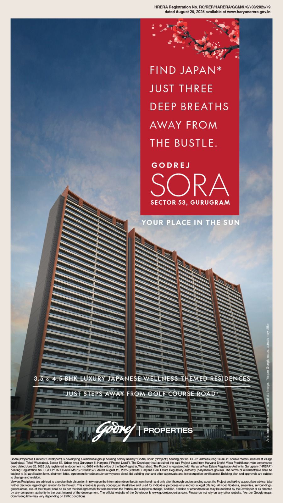 Discover Serenity at Godrej Sora, Sector 53, Gurugram - Luxury at Your Doorstep Update
