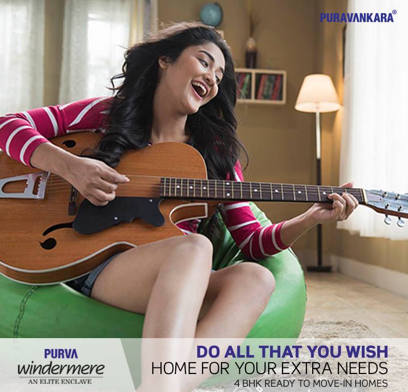 4 BHK ready to move in homes in Purva Windermere Update