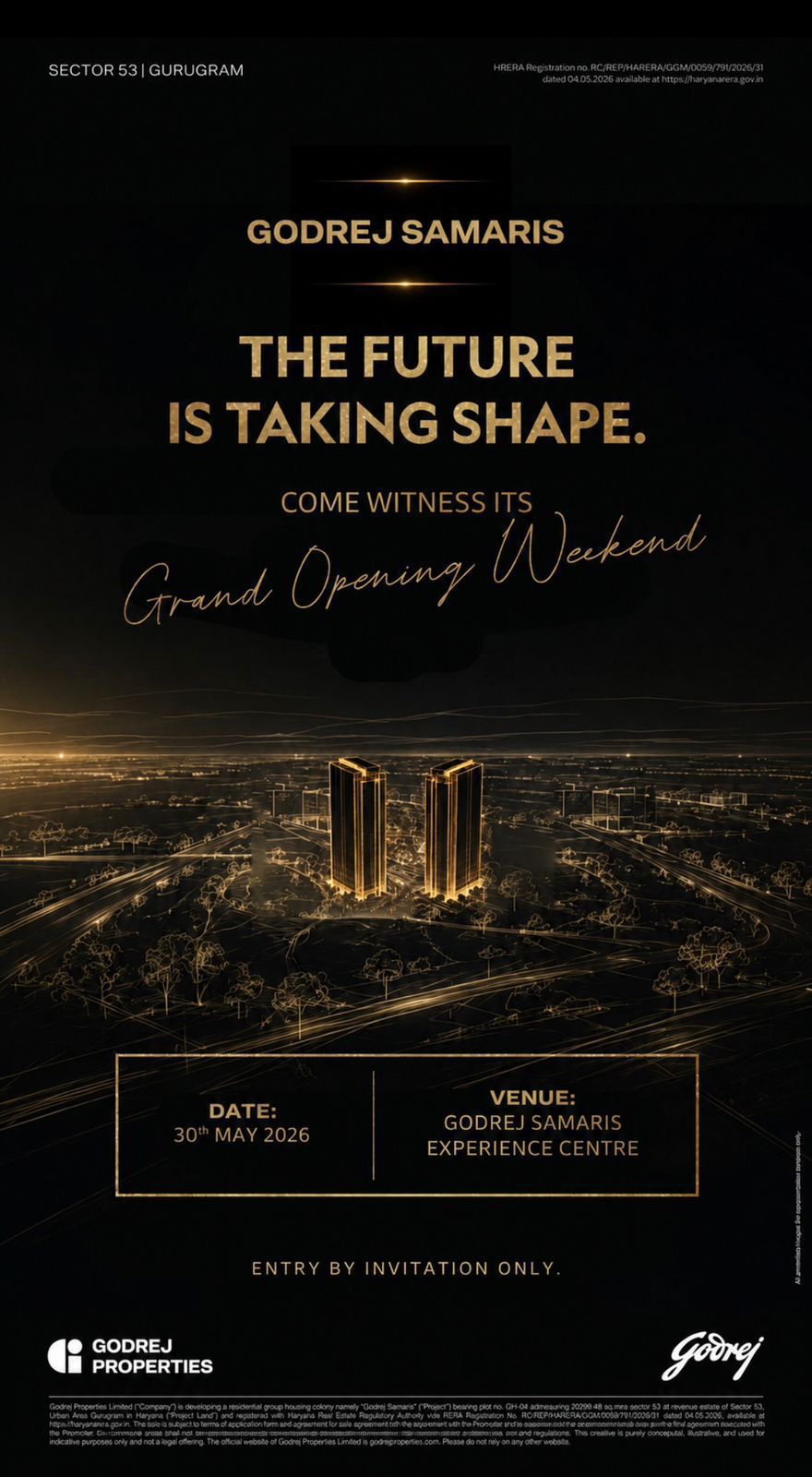 Join the Grand Opening Weekend of Godrej Samaris || Experience the Future at Godrej Samaris || Invitation to Godrej Samaris Grand Opening Update