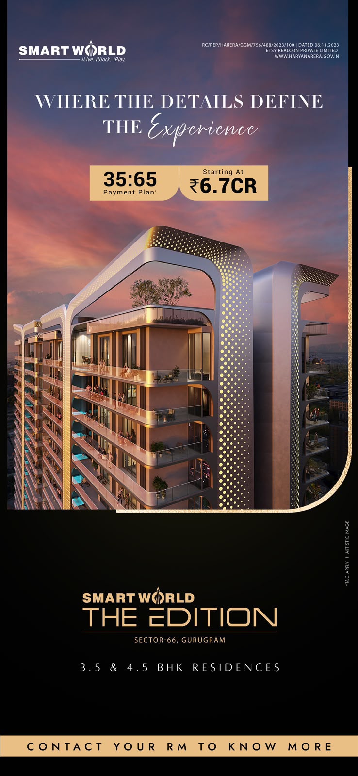 Explore Smart World The Edition Now || Luxury Living in Sector 66, Gurugram || Secure Your Dream Home at ₹6.7 Cr Update
