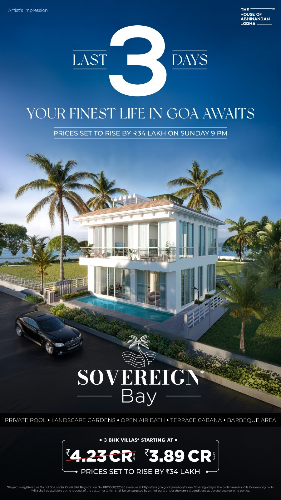 Secure Your Luxury Villa at Sovereign Bay Goa Before Prices Rise by ₹34 Lakh, Only 3 Days Left Update