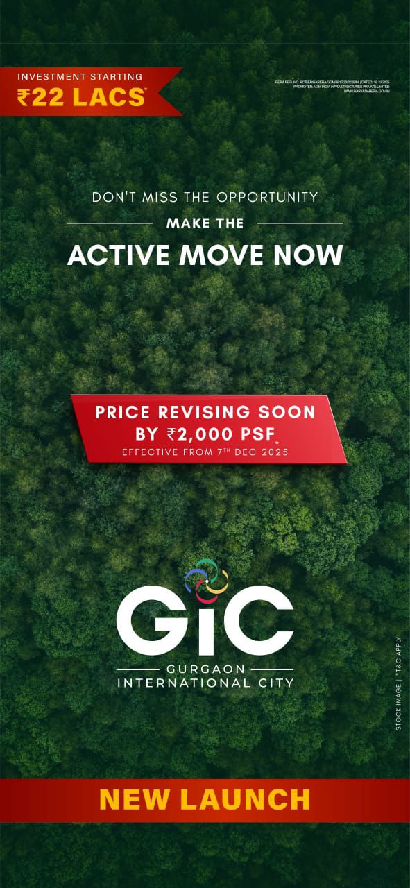 GIC Gurgaon International City New Launch, Starting at ₹22 Lacs Update