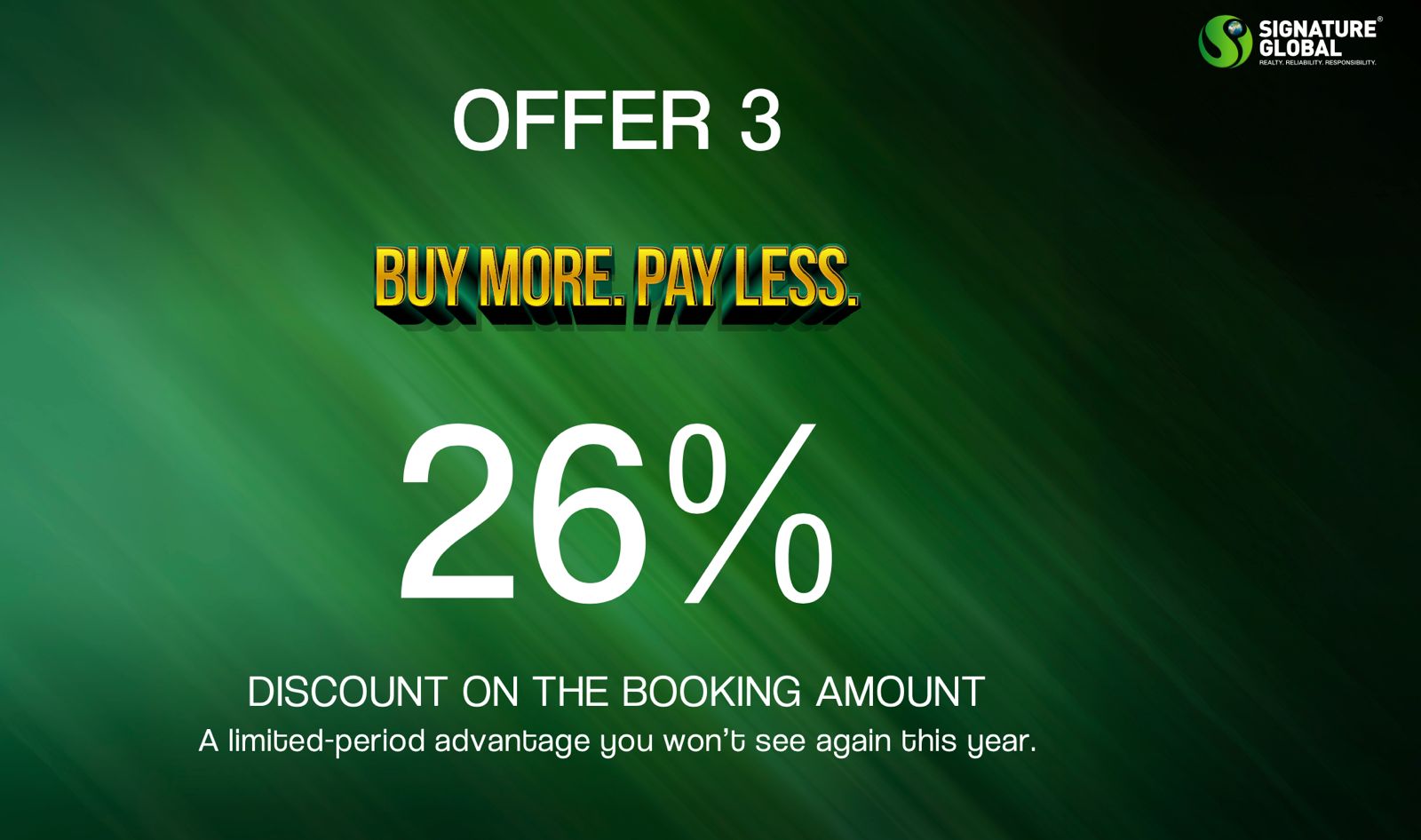 Buy More, Pay Less with Signature Global's 26% Offer Update