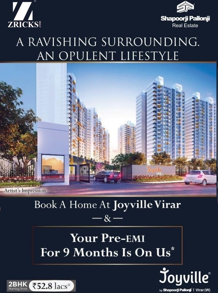 Hurry up! Book a Home at Shapoorji Pallonji Joyville, Virar only at 52.8 lakhs Update