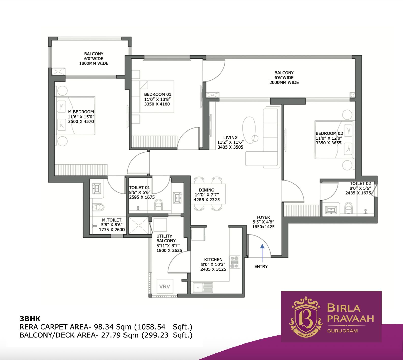 Discover Luxury with Birla Pravaah 3BHK in Gurugram - Elegant Living Awaits! Update