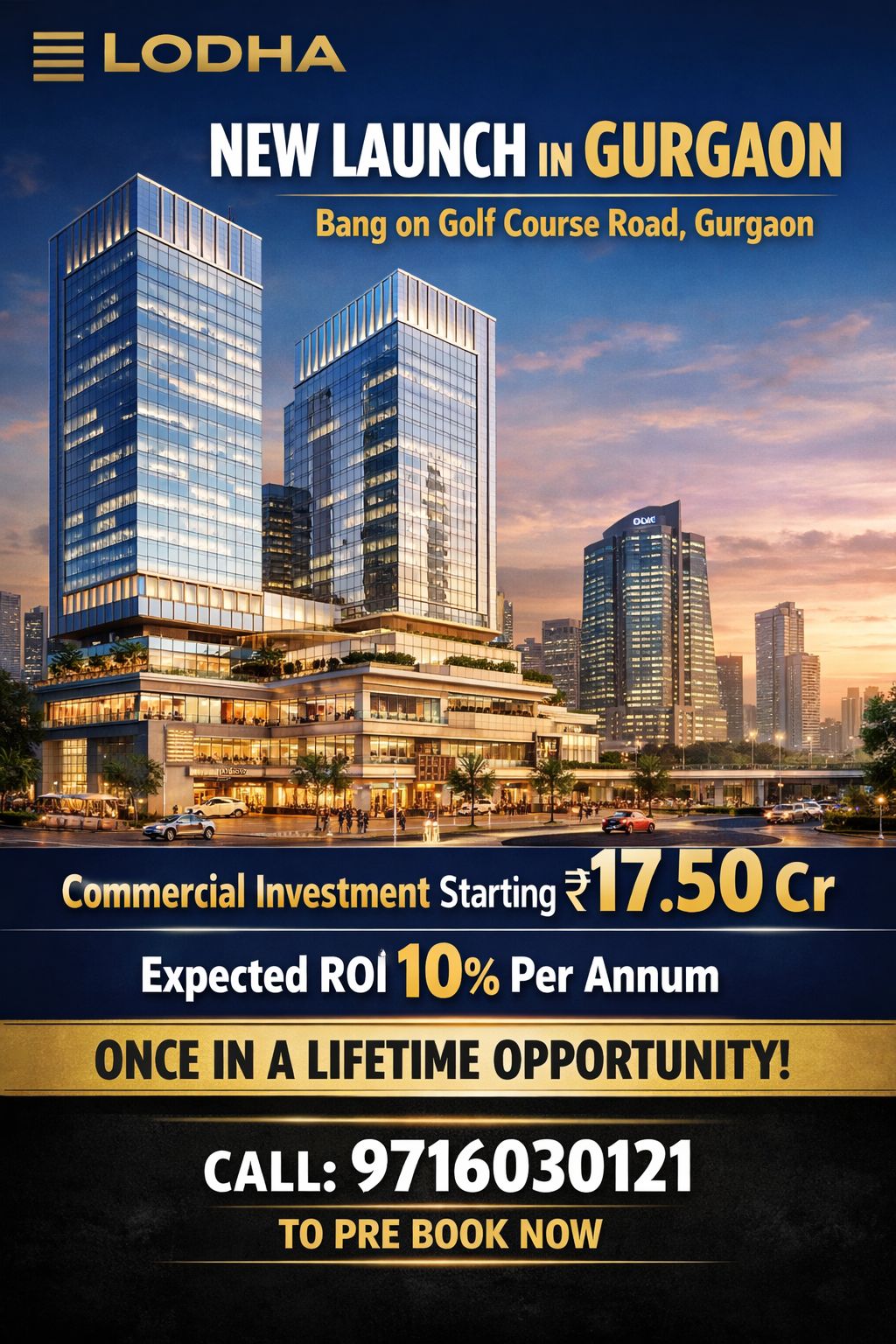 Discover Lodha's New Launch on Golf Course Road, Gurgaon - Invest from ₹17.50 Cr Update