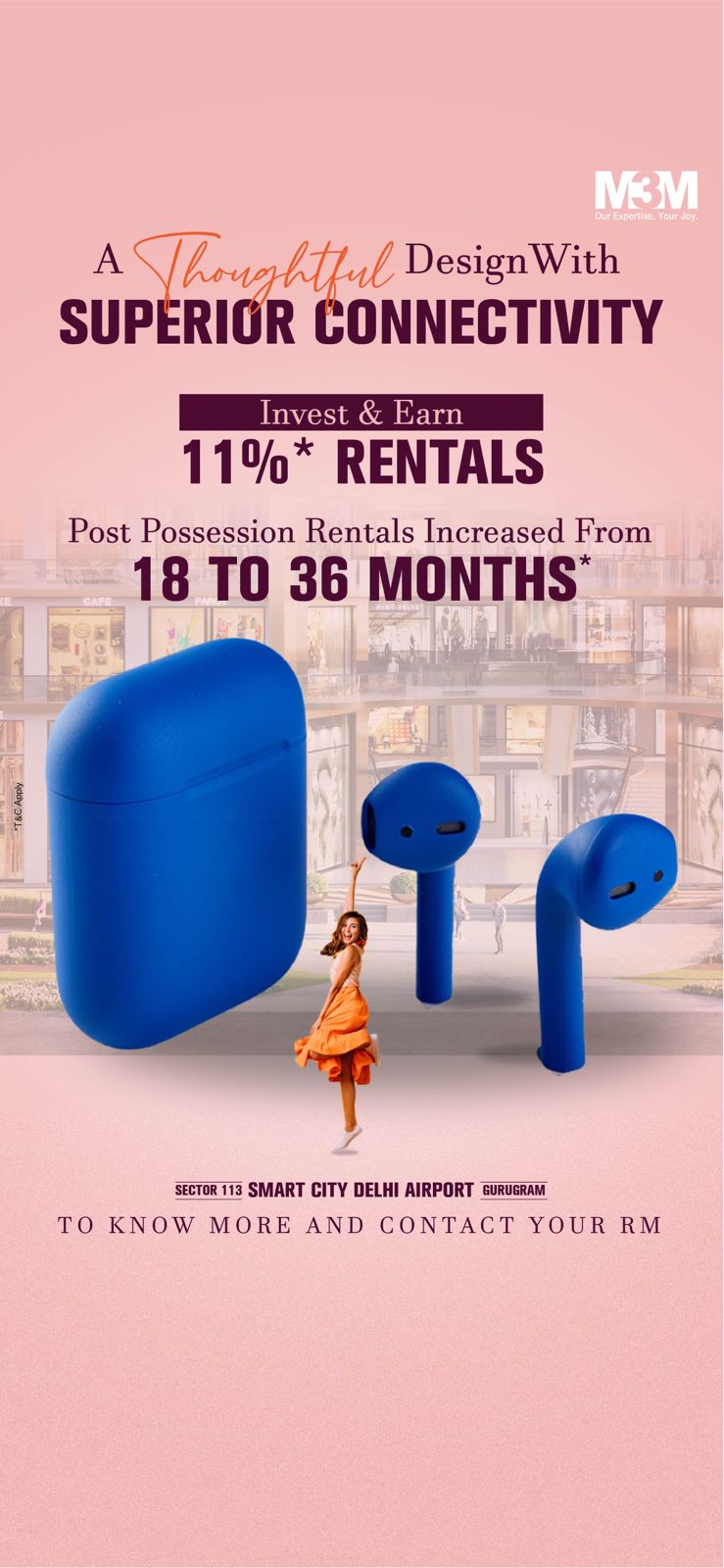Invest & earn 11% rentals at M3M SCO 113 Market, Gurgaon Update