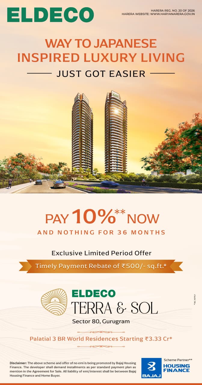 Exclusive Limited Offer on Eldeco Terra & Sol || Pay 10% Now, Nothing for 36 Months! || Discover Japanese-Inspired Luxury Living Update