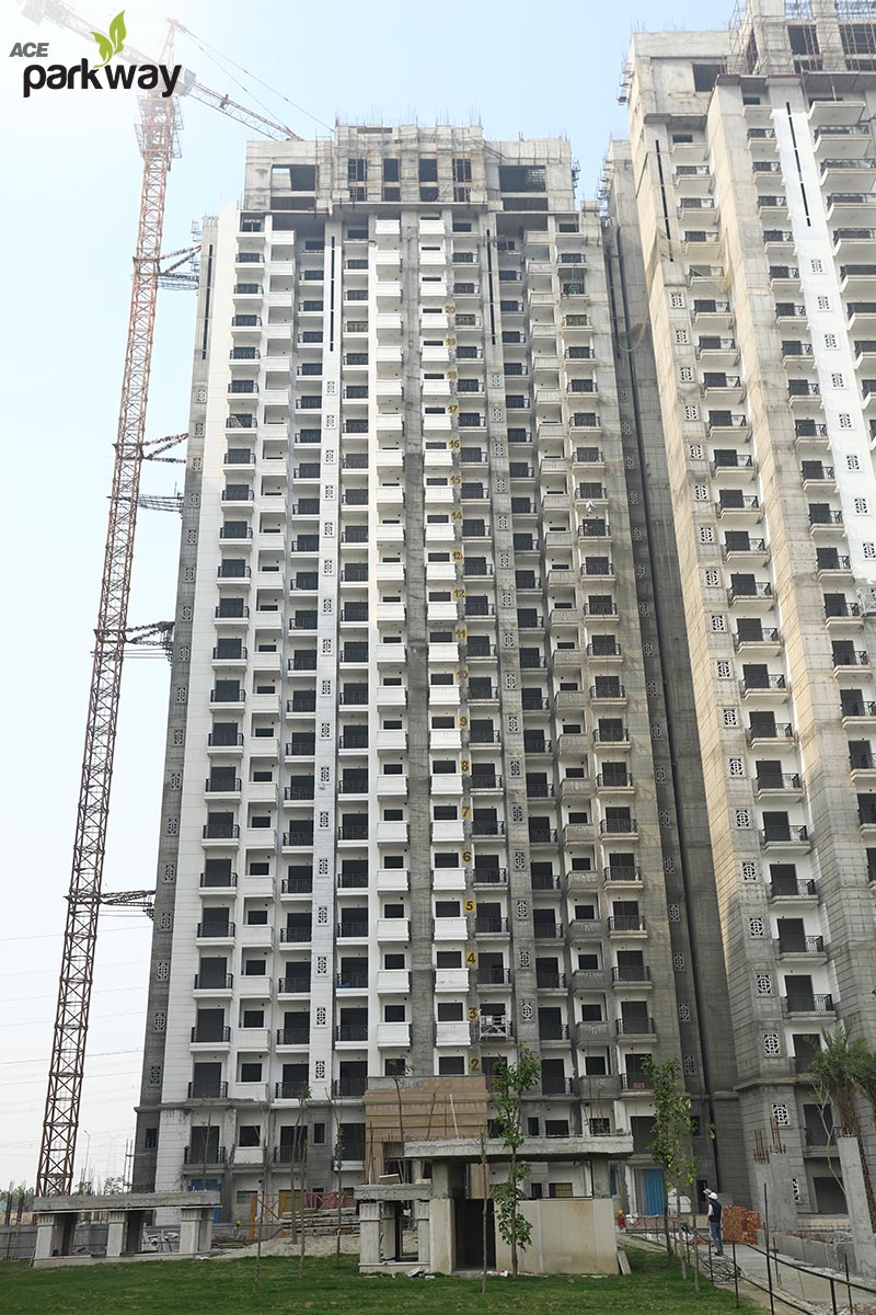 Construction update at Ace Parkway in Sector 150, Noida Update